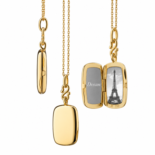 Slim Rectangular Britt Locket by Monica Rich Kosann