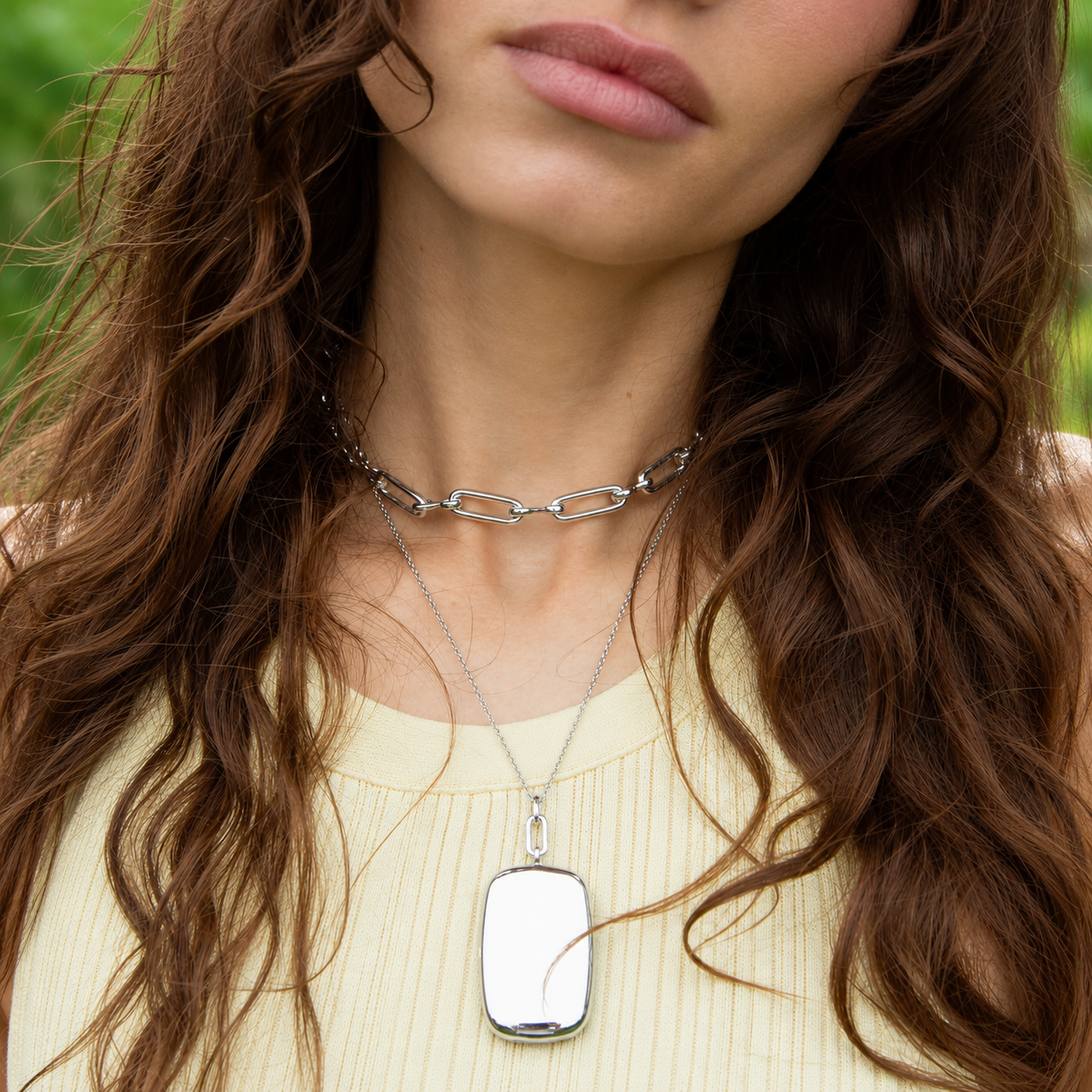 Slim Rectangular Finn Locket by Monica Rich Kosann