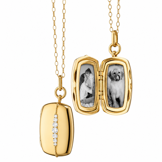 Slim Rectangular Kate Locket by Monica Rich Kosann