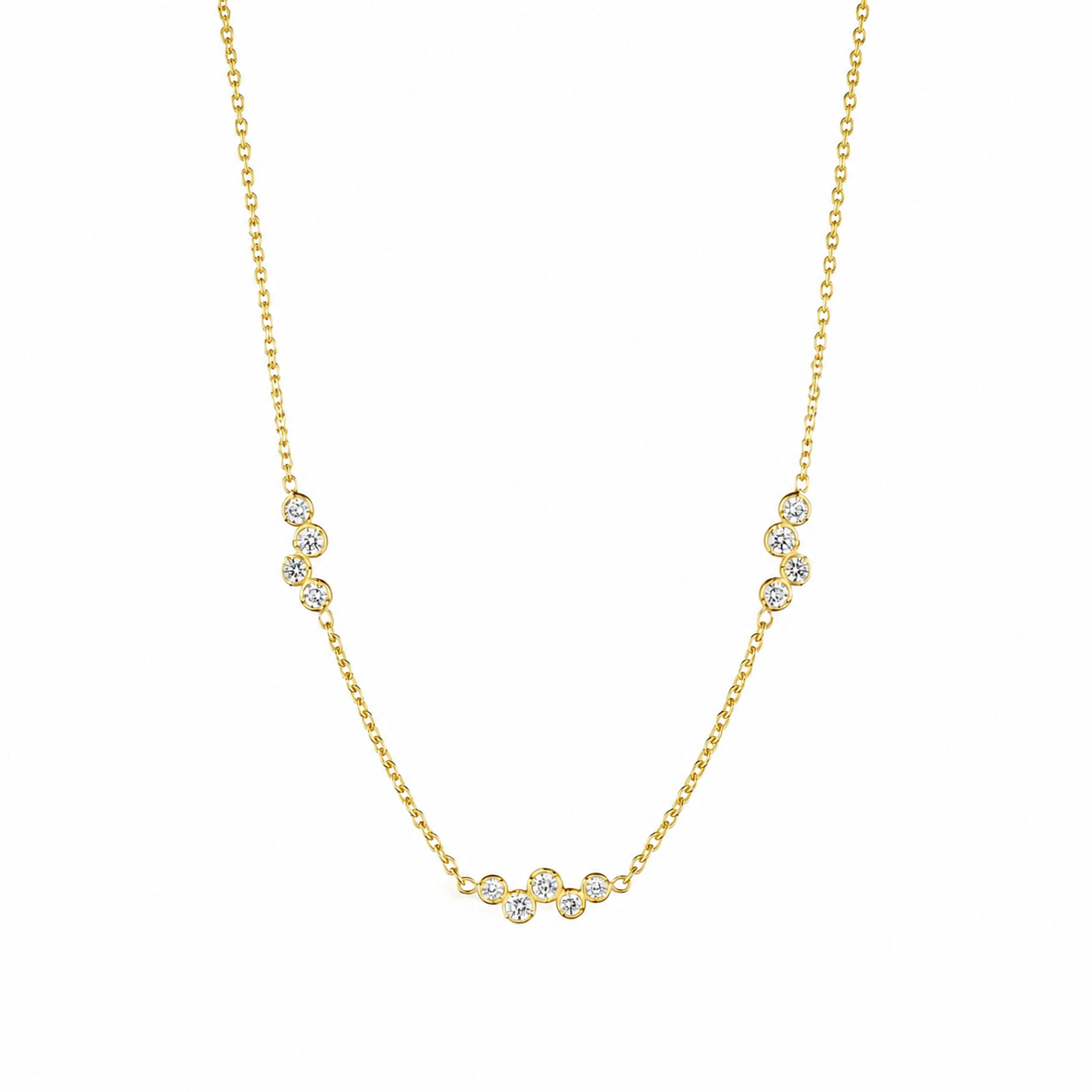 Stardust Triple Round Station Necklace by Penny Preville