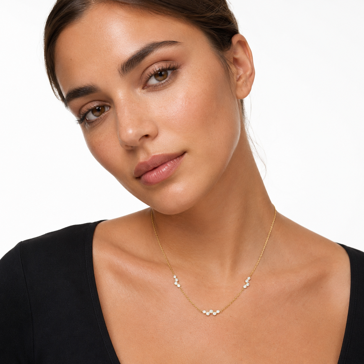 Stardust Triple Round Station Necklace by Penny Preville