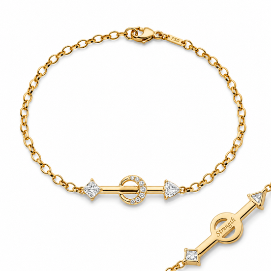Strength Poesy Bracelet by Monica Rich Kosann