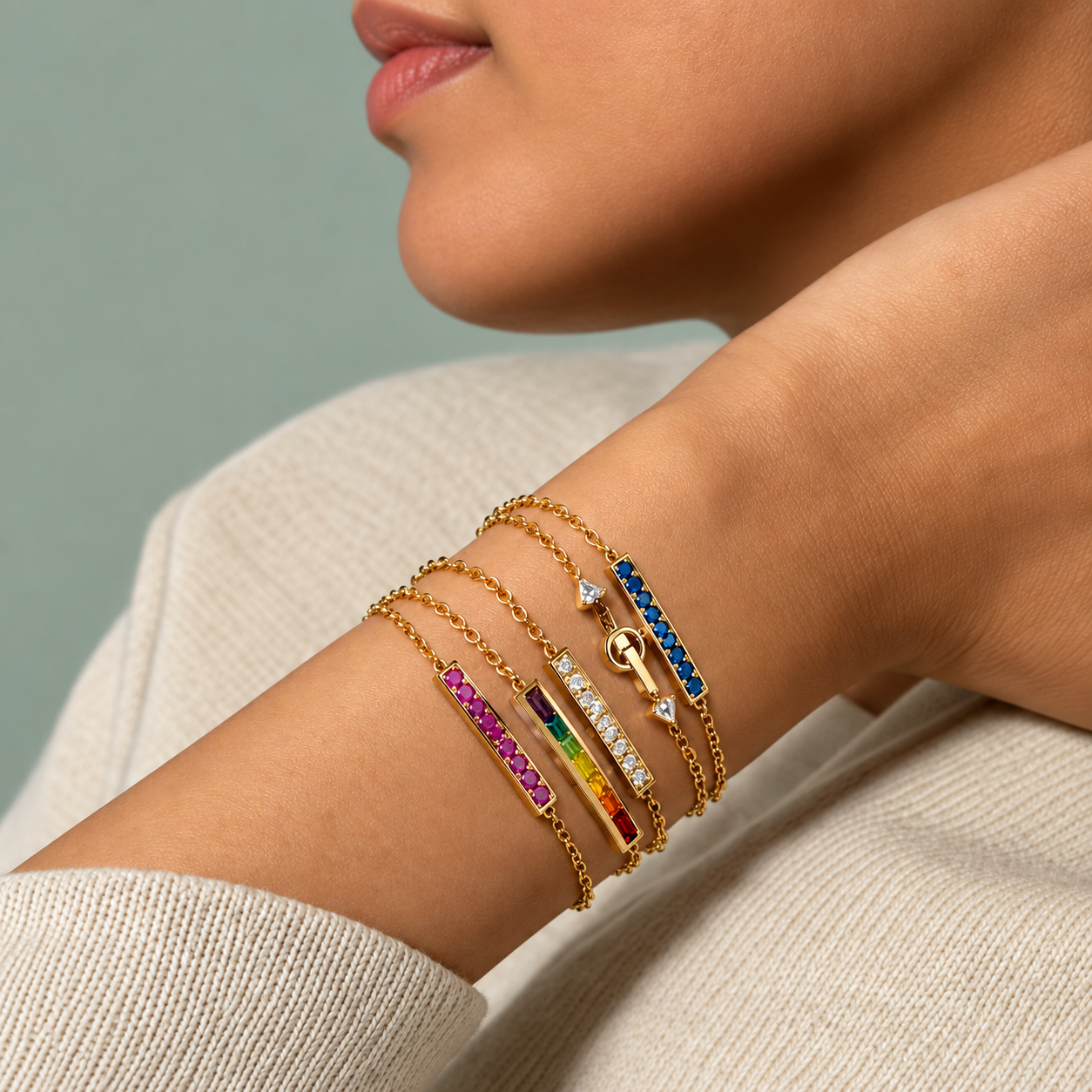 Strength Poesy Bracelet by Monica Rich Kosann