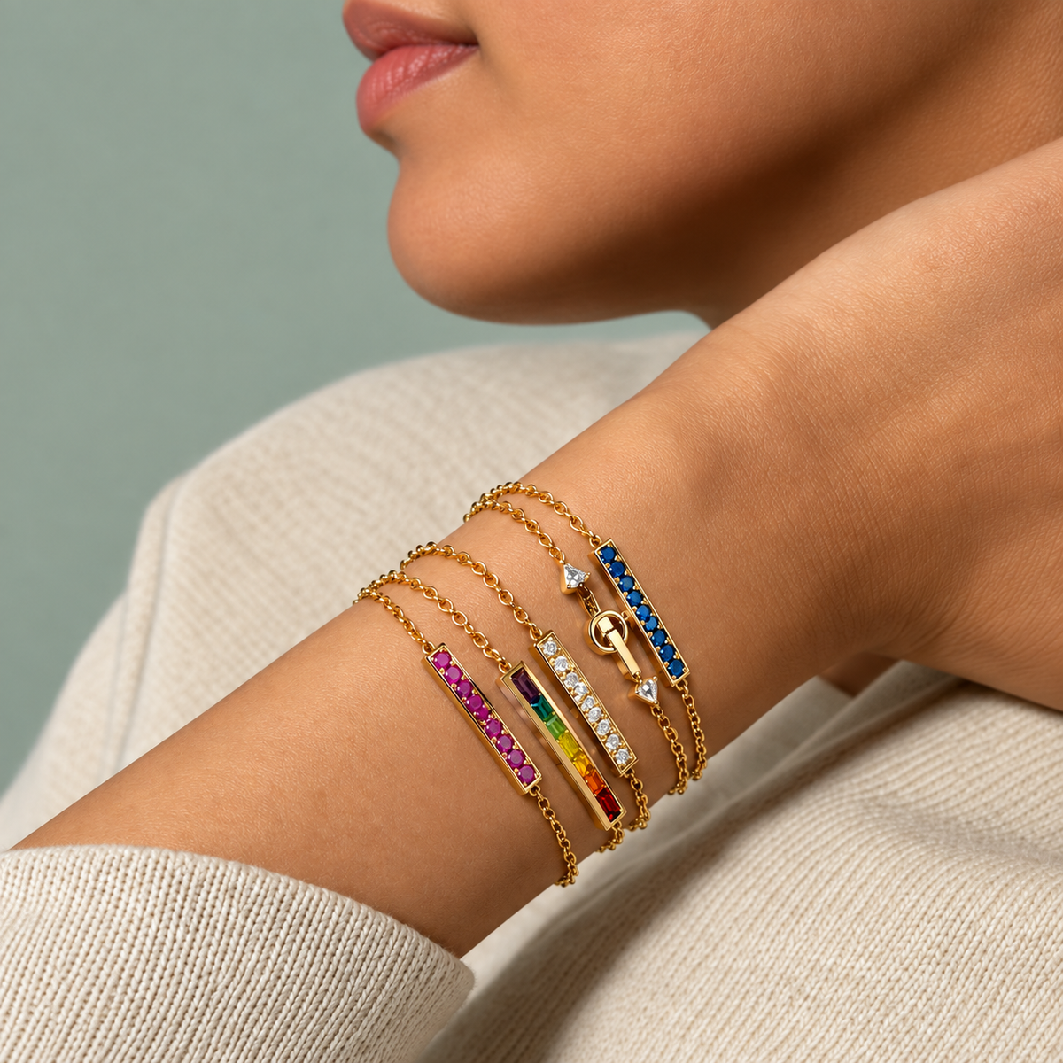 Strength Poesy Bracelet by Monica Rich Kosann