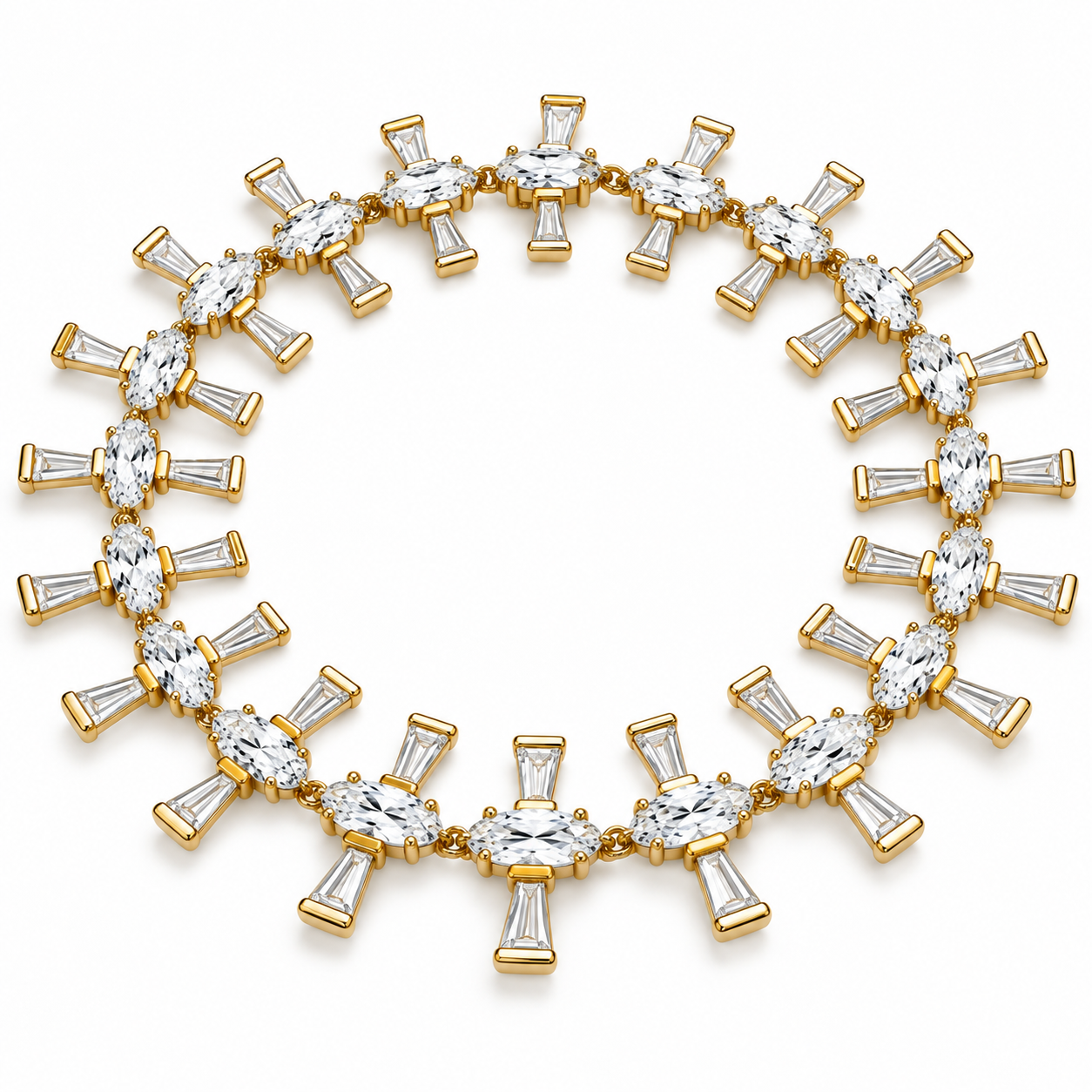 Supernova Diamond Sapphire Tennis Bracelet by Meredith Young