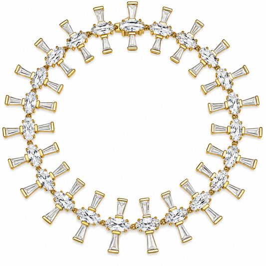 Supernova Diamond Sapphire Tennis Bracelet by Meredith Young
