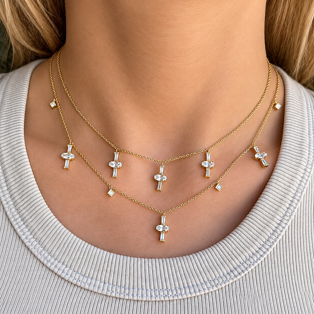 Three Charm Necklace by Meredith Young