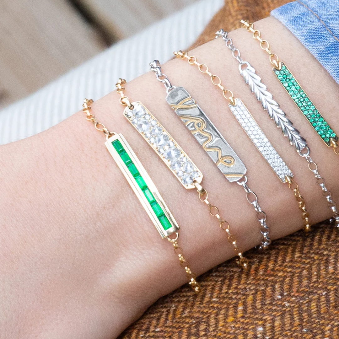 Two-Tone "Love" Poesy Bracelet by Monica Rich Kosann