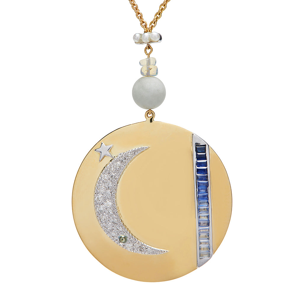 MoonClimber Necklace by Unhada available at Talisman Collection Fine Jewelers in El Dorado Hills, CA and online