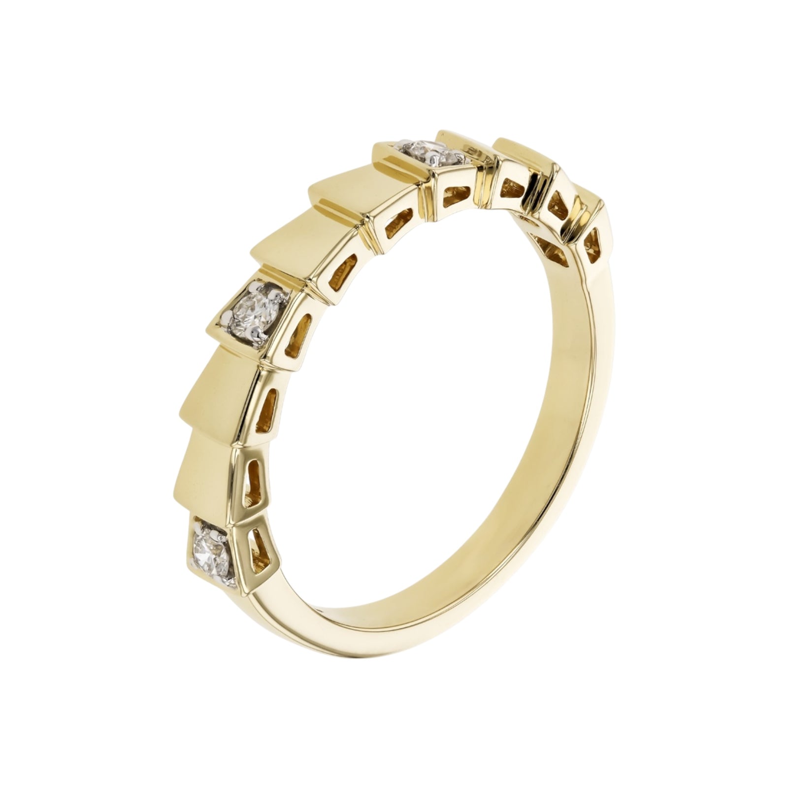 Prism Gold & Diamond Ring