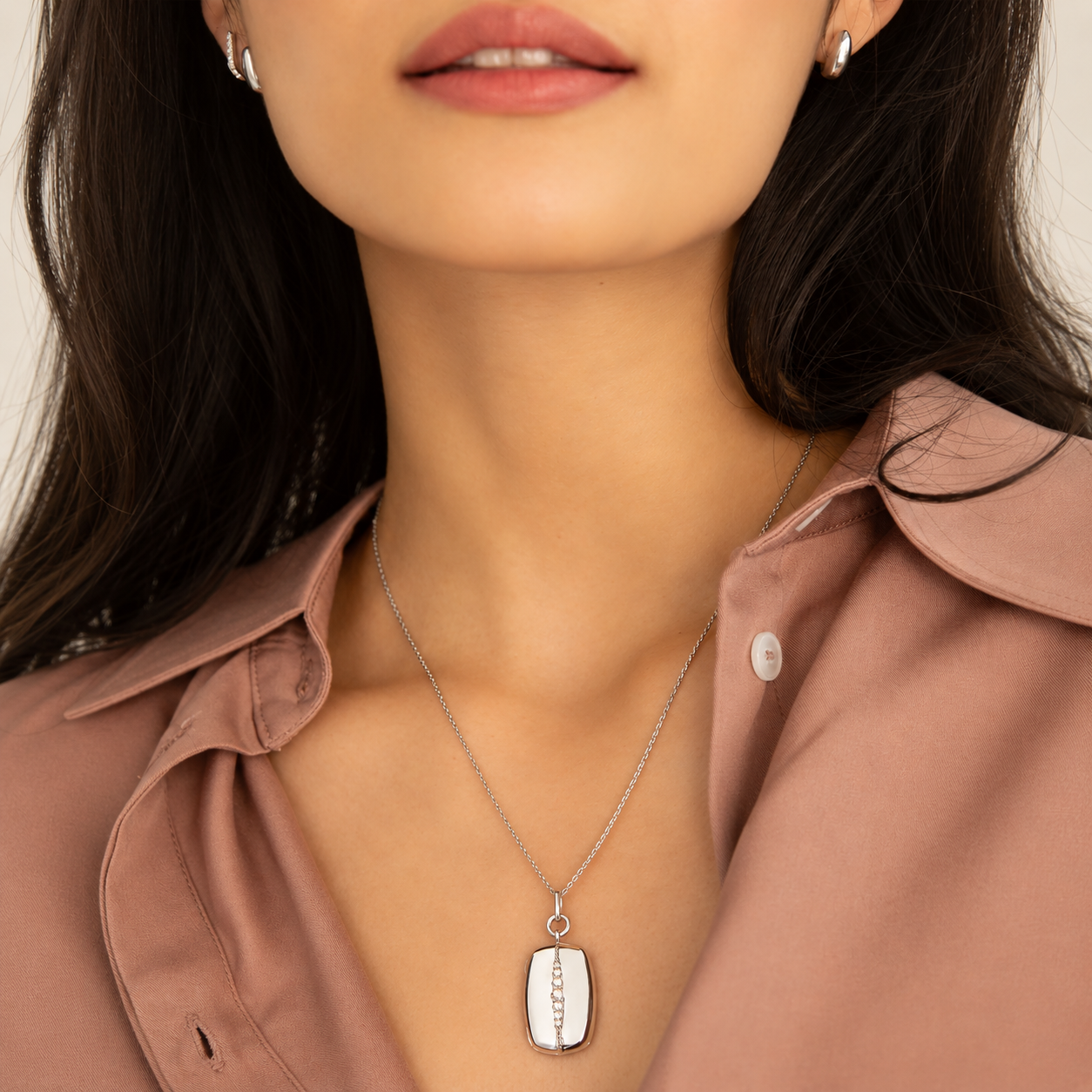 White Sapphire Kate Locket by Monica Rich Kosann