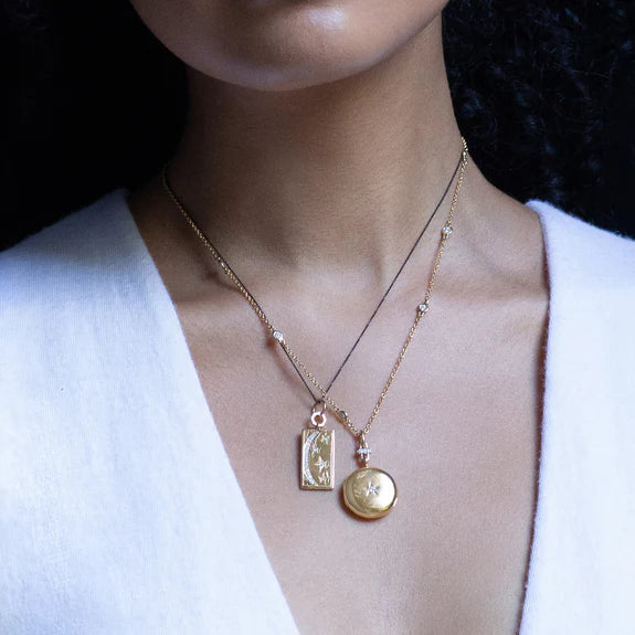 Sun, Moon and Stars Diamond Tag Charm by Monica Rich Kosann