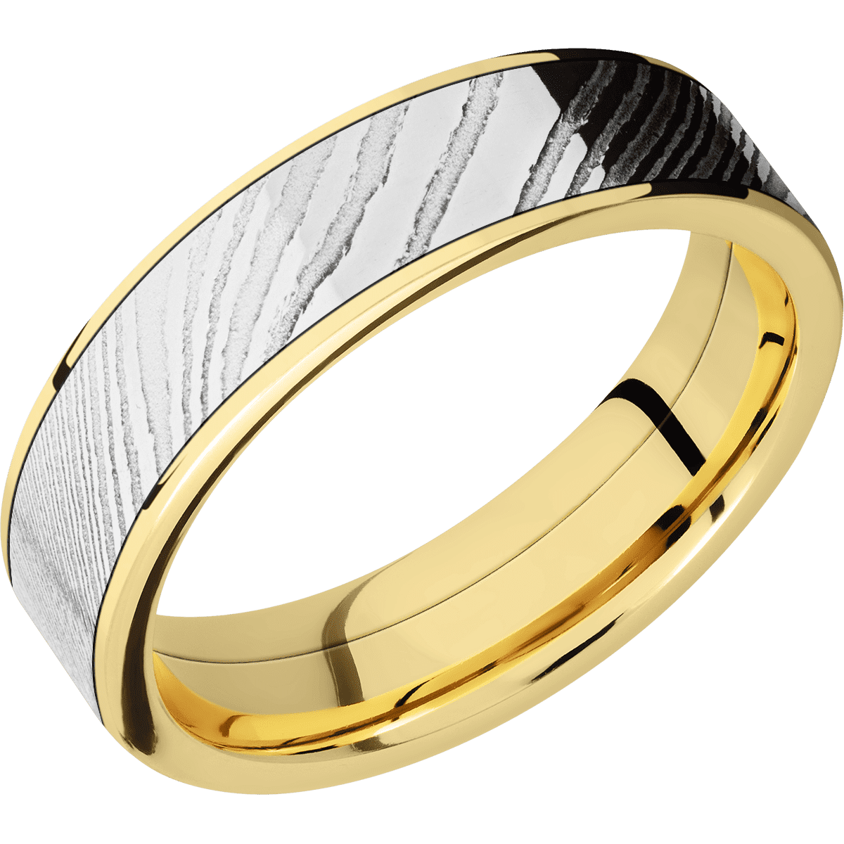 14K Yellow Gold + Polish Finish