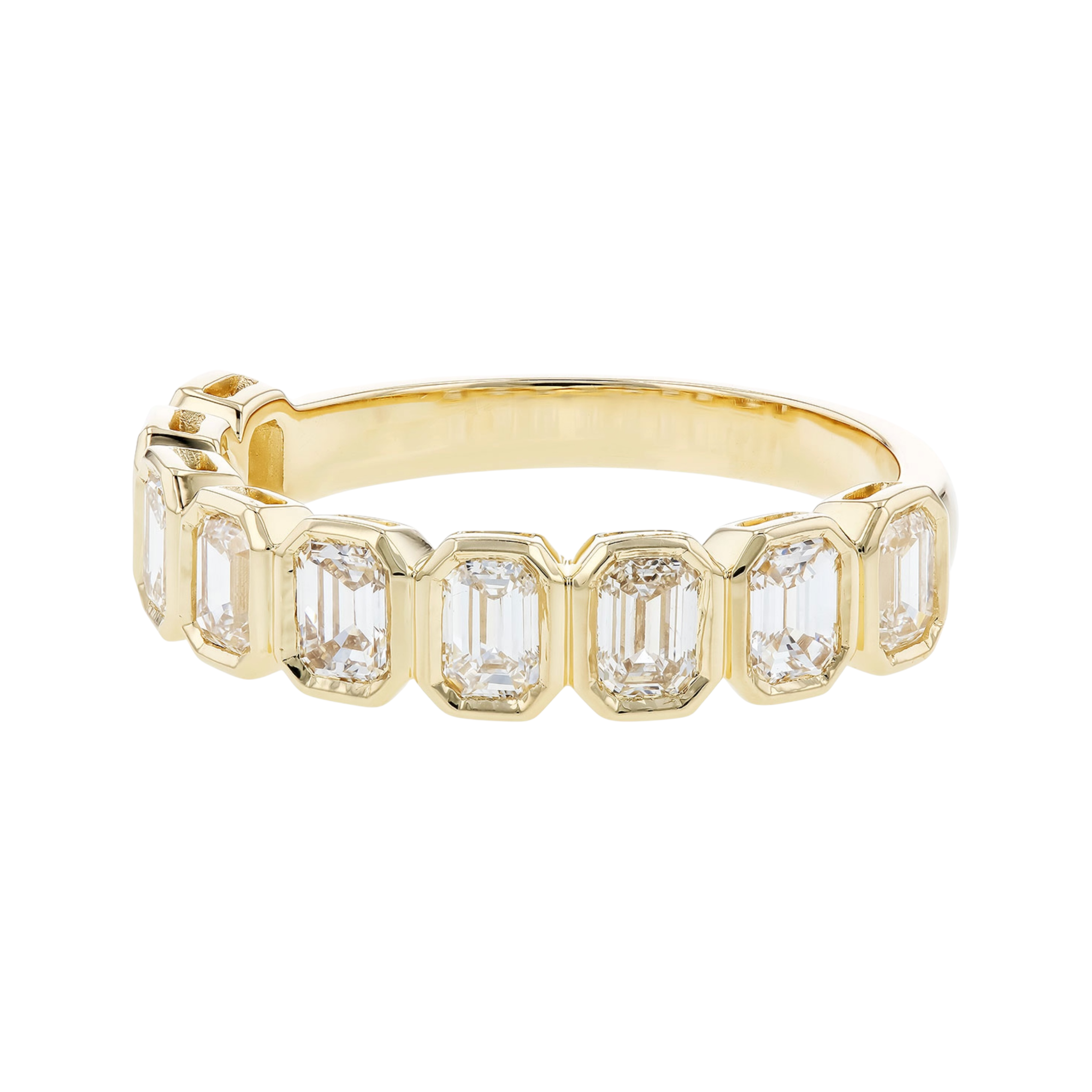 Emerald Cut Diamond Ring Band