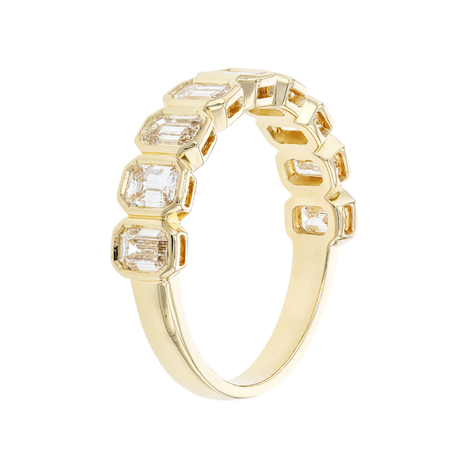 Emerald Cut Diamond Ring Band
