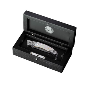 Carved Sterling Silver & Mother of Pearl 'Breaker' Pocket Knife by William Henry available at Talisman Collection Fine Jewelers in El Dorado Hills, CA and online