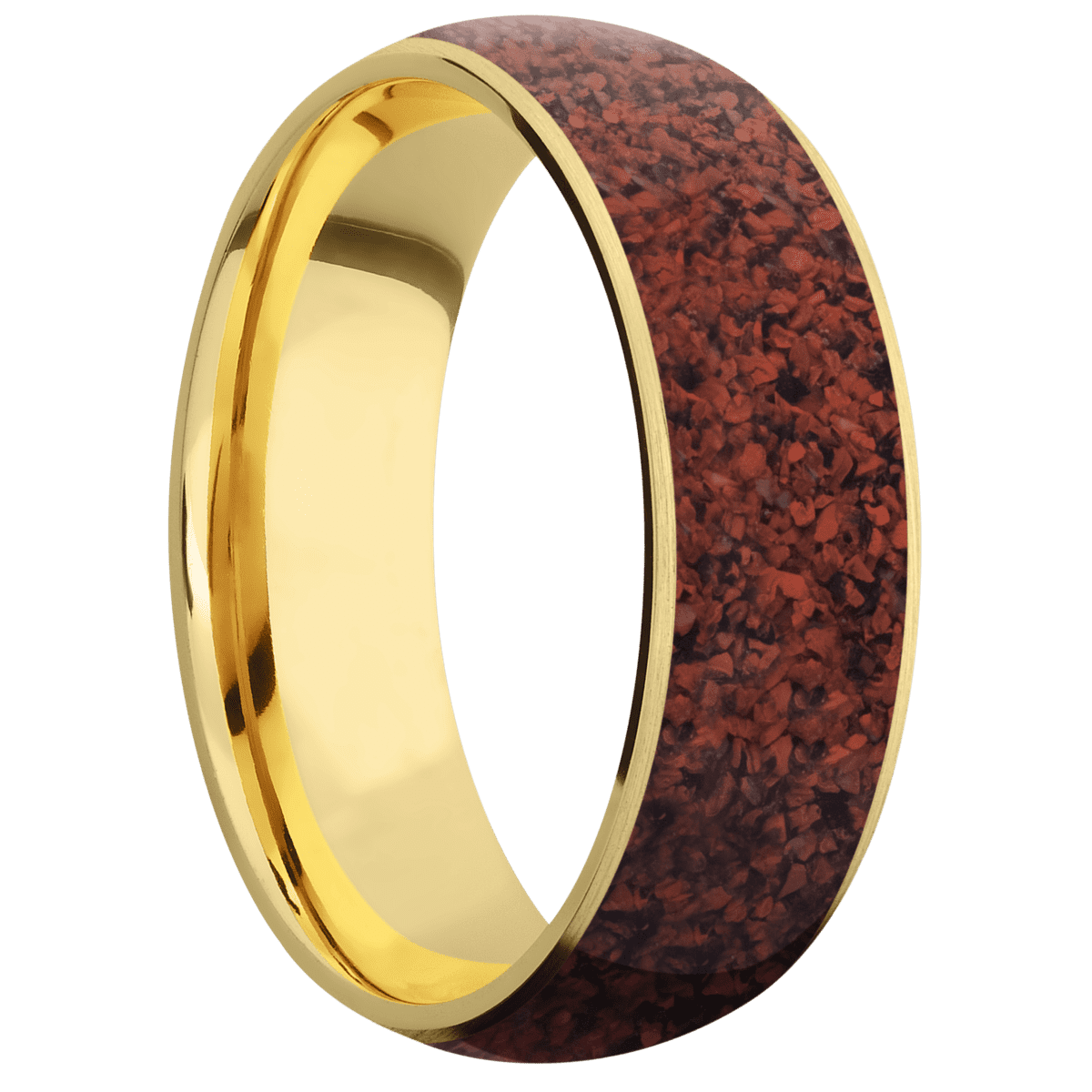 10K Yellow Gold + Satin Finish