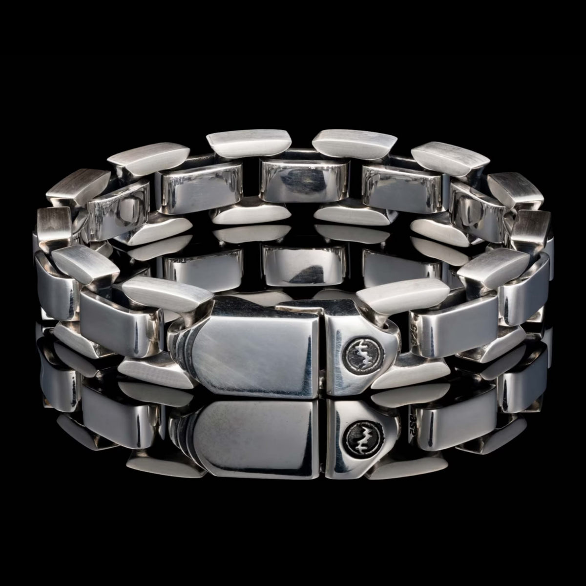 Sterling 'Argent' Open Square Link Bracelet by William Henry available at Talisman Collection Fine Jewelers in El Dorado Hills, CA and online