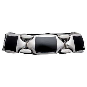 Sterling Silver Black Jade Retro Bracelet Sz Lrg by William Henry available at Talisman Collection Fine Jewelers in El Dorado Hills, CA and online