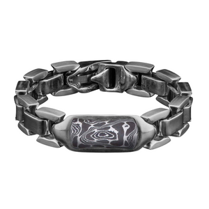 Sterling Silver Damascus Identity Bracelet by William Henry available at Talisman Collection Fine Jewelers in El Dorado Hills, CA and online