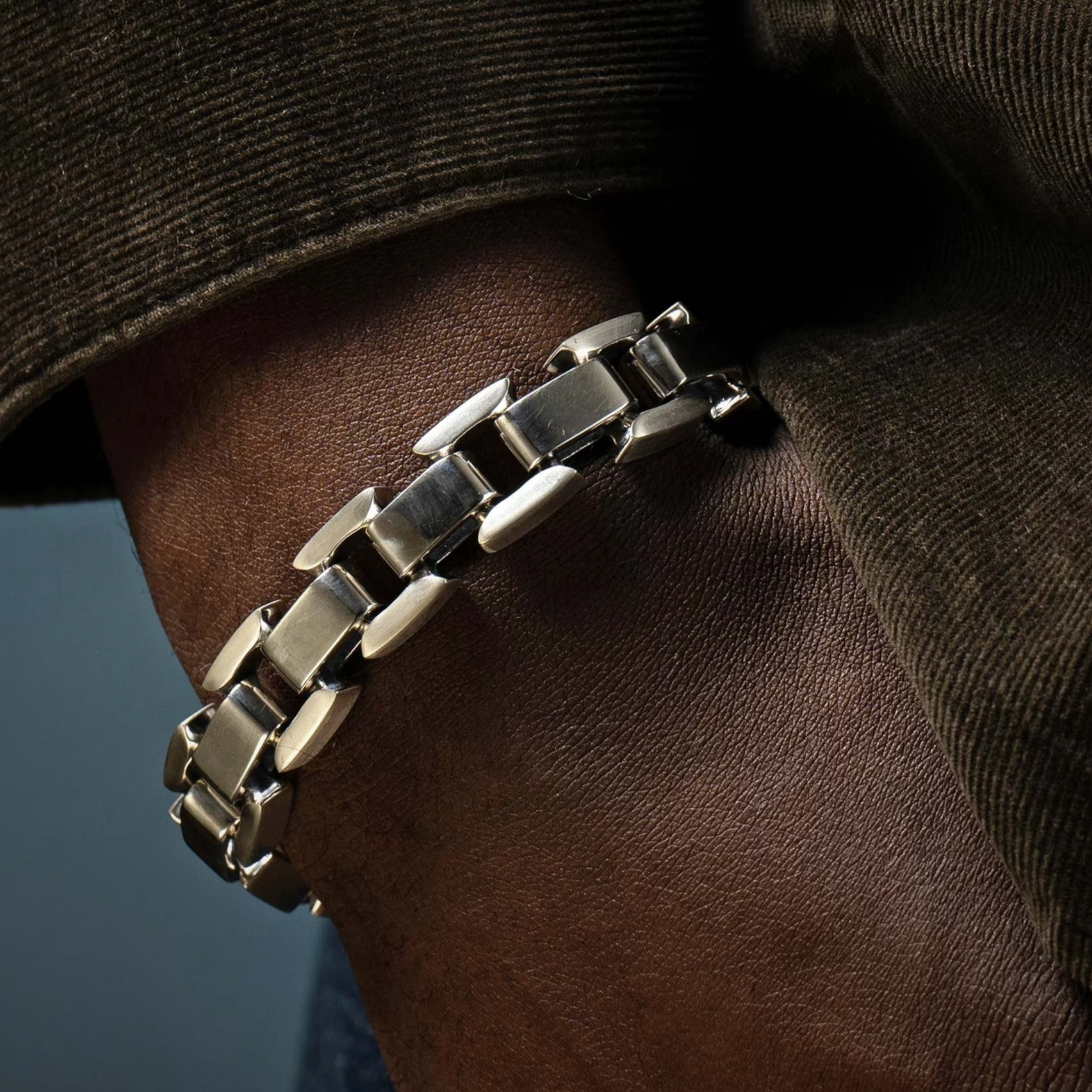 Sterling 'Argent' Open Square Link Bracelet by William Henry available at Talisman Collection Fine Jewelers in El Dorado Hills, CA and online