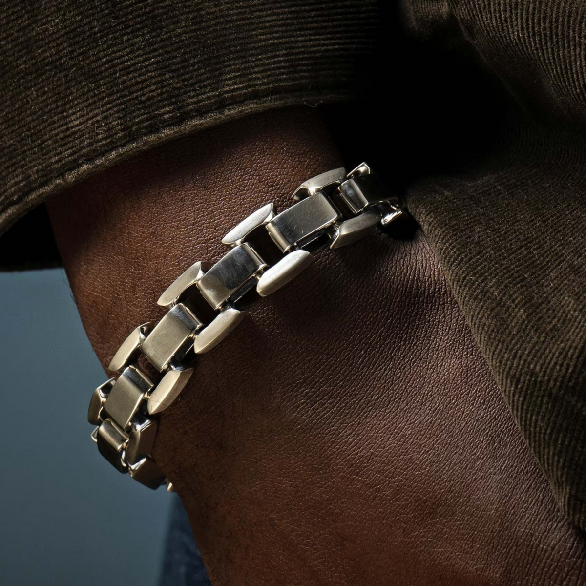 Sterling 'Argent' Open Square Link Bracelet by William Henry available at Talisman Collection Fine Jewelers in El Dorado Hills, CA and online