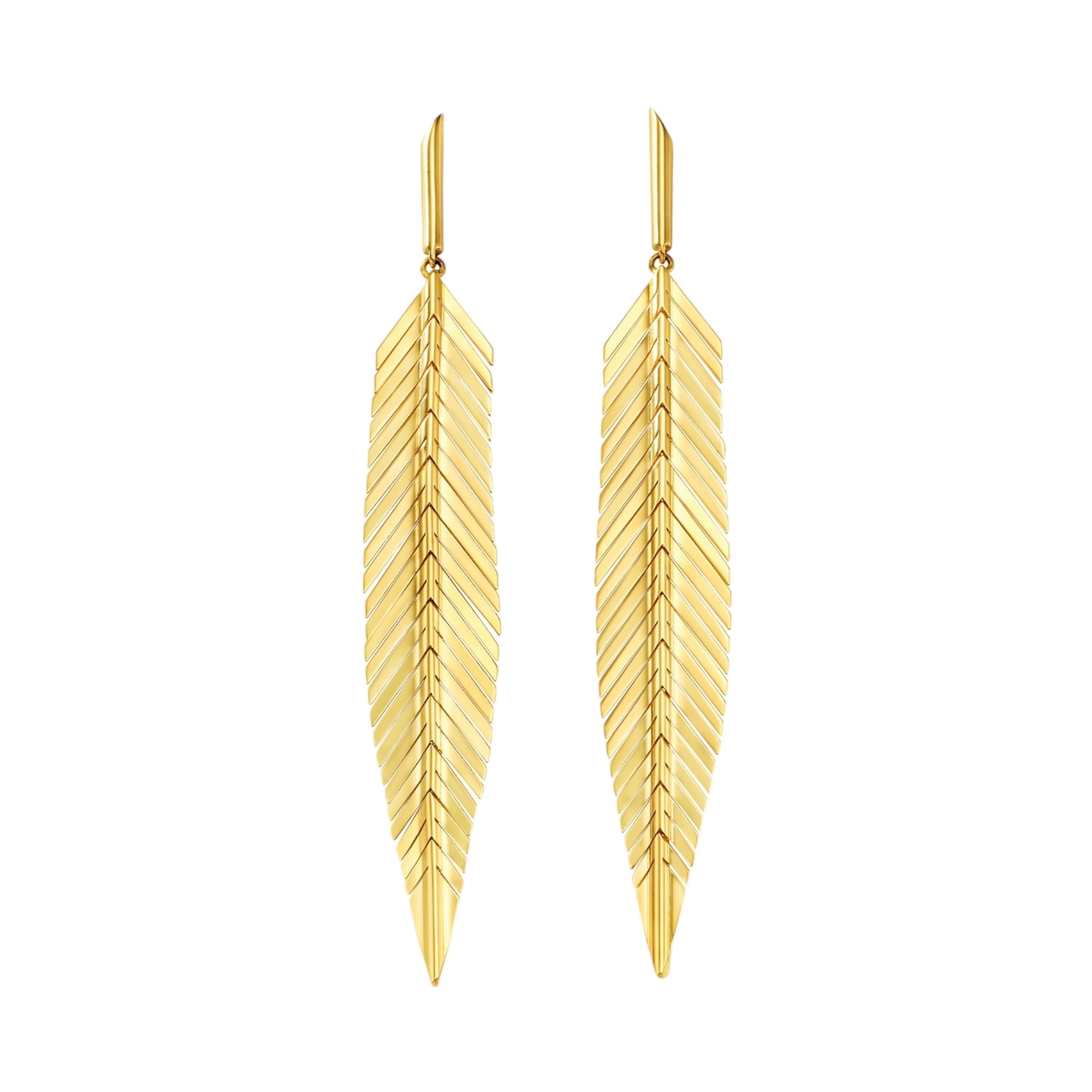 Medium Feather Earrings by Cadar available at Talisman Collection Fine Jewelers in El Dorado Hills, CA and online