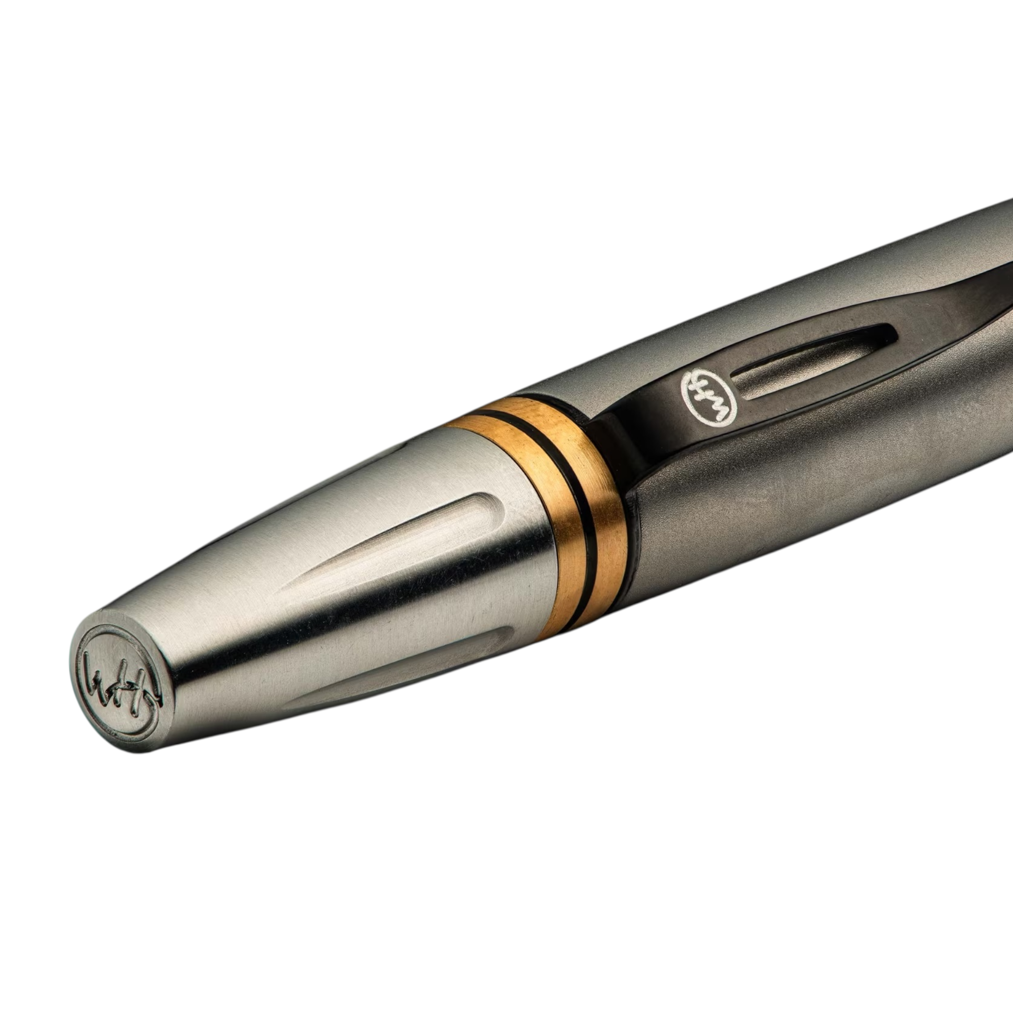 Titanium Brass Spacers Executive Pen by William Henry