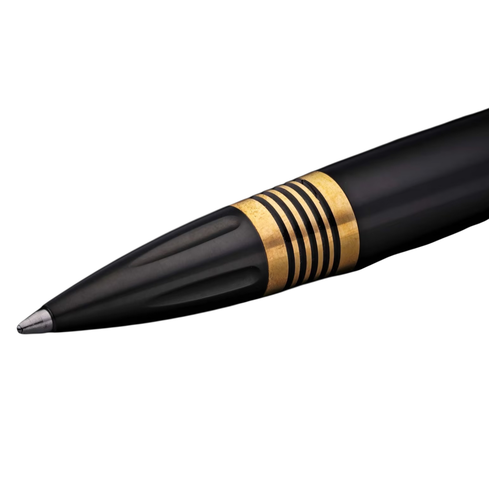 Titanium Black/Brass Spacers Executive Pen by William Henry available at Talisman Collection Fine Jewelers in El Dorado Hills, CA and online