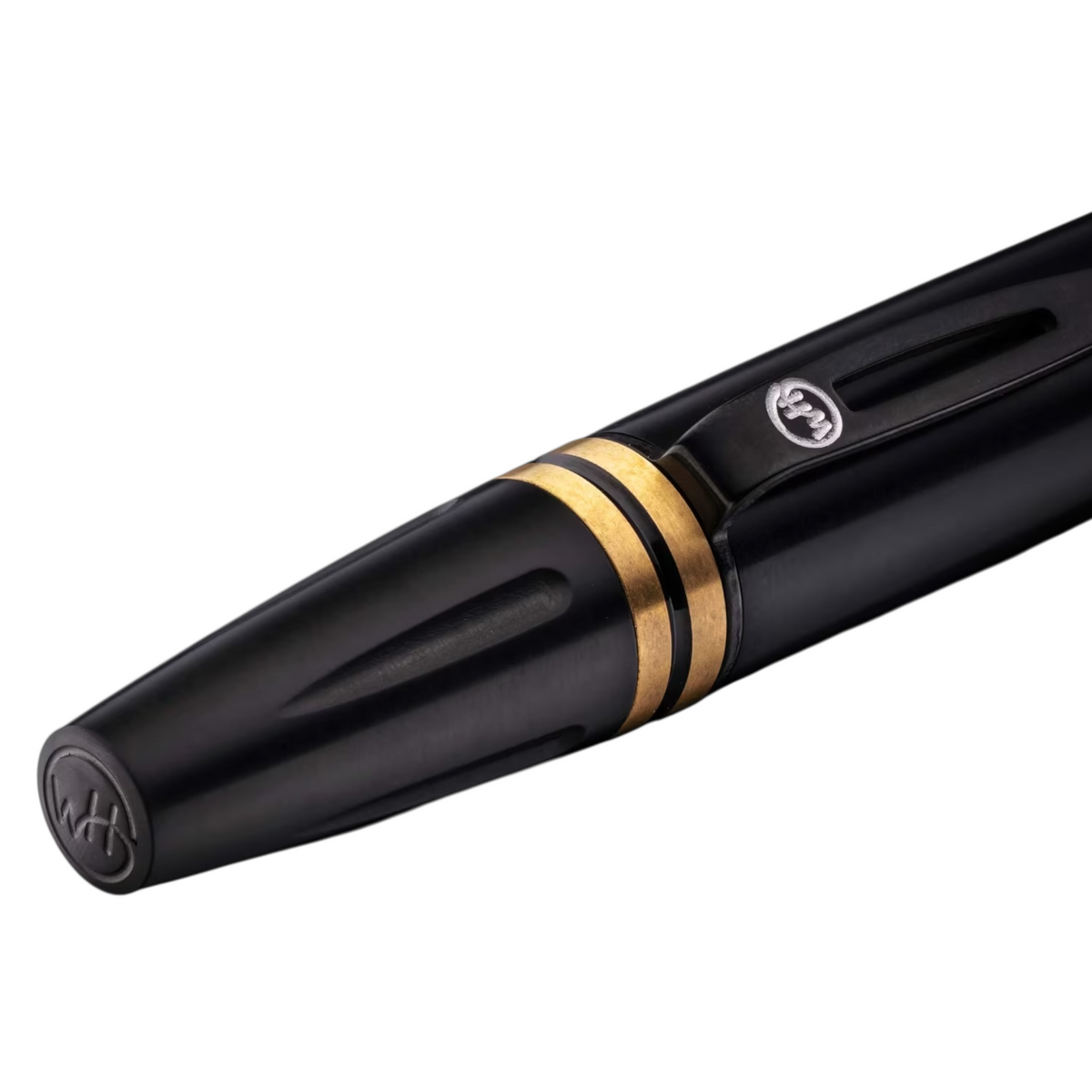 Titanium Black/Brass Spacers Executive Pen by William Henry available at Talisman Collection Fine Jewelers in El Dorado Hills, CA and online