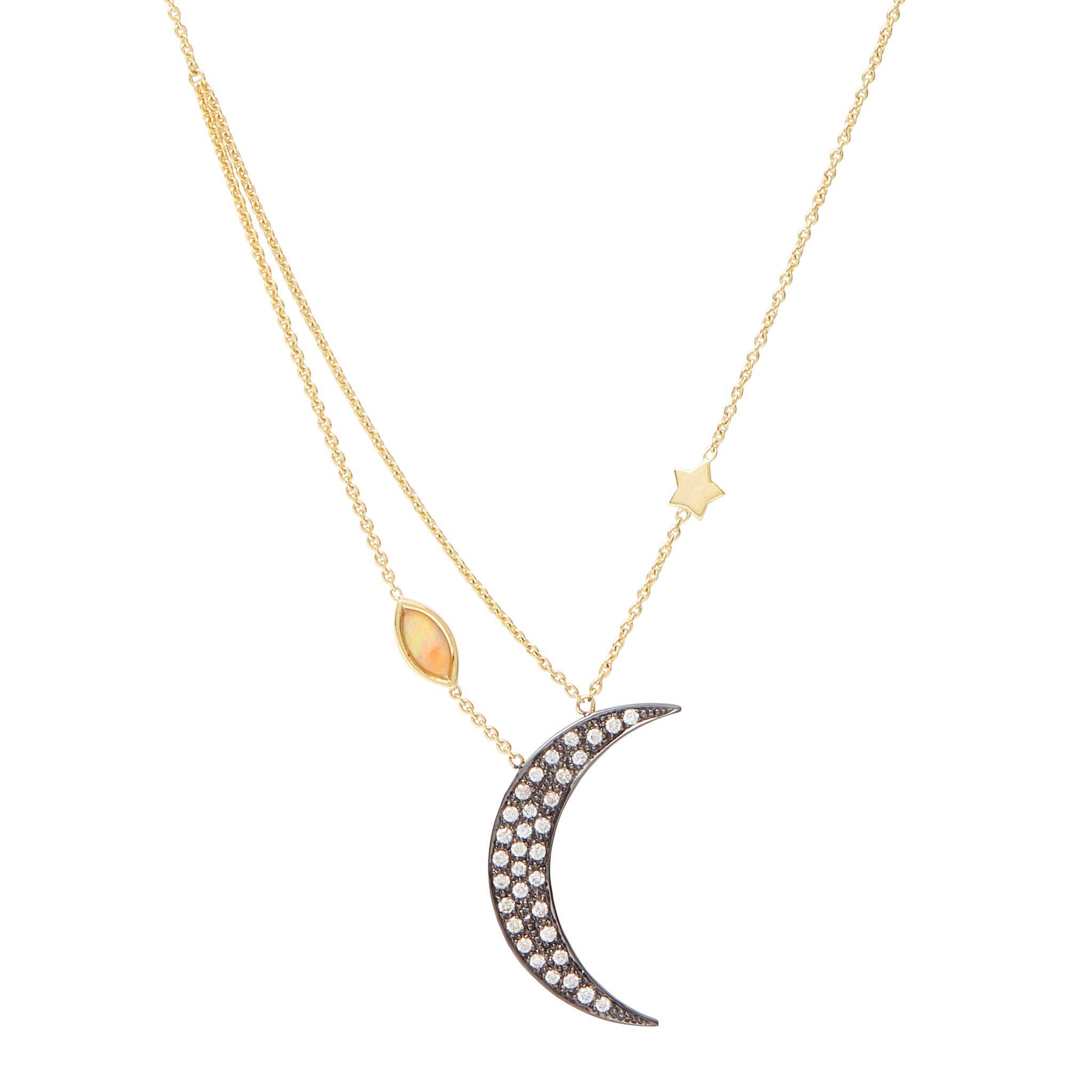 Dark Moon Necklace by Unhada available at Talisman Collection Fine Jewelers in El Dorado Hills CA and online