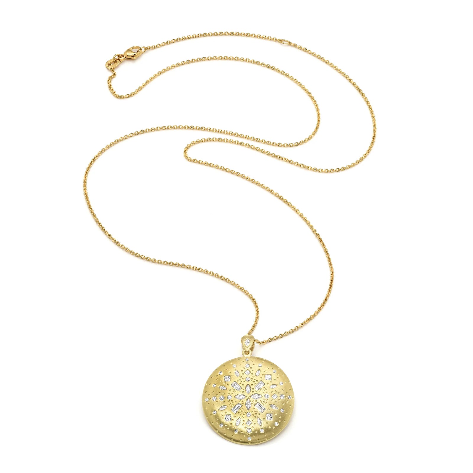 Diamond Chaos Medallion Pendant by Meredith Young available at Talisman Collection Fine Jewelers in El Dorado Hills, CA and online