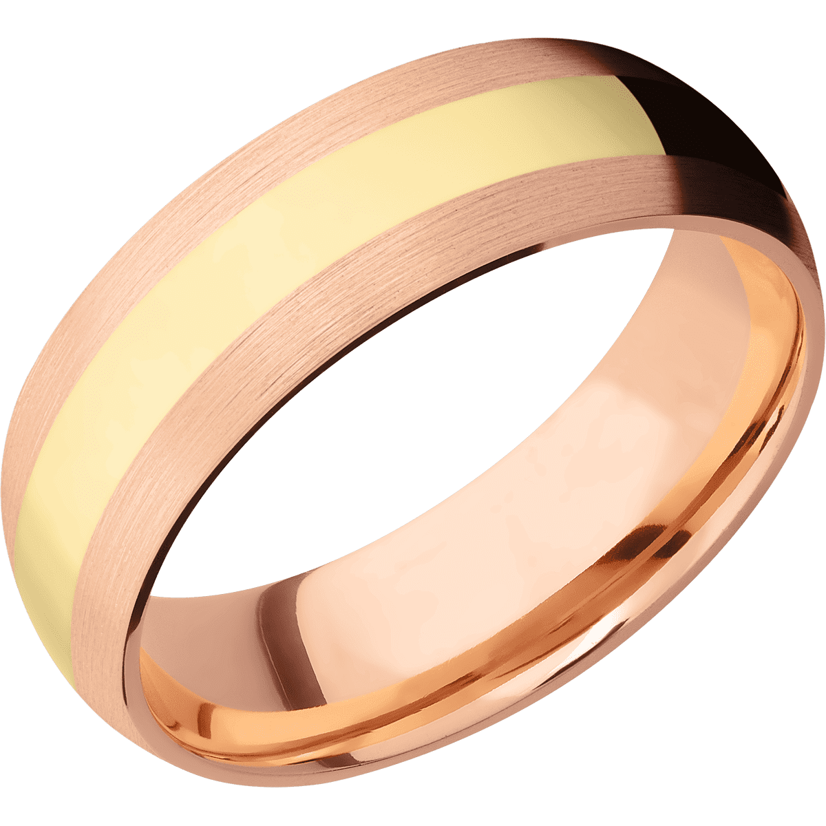14K Rose Gold + Satin Finish