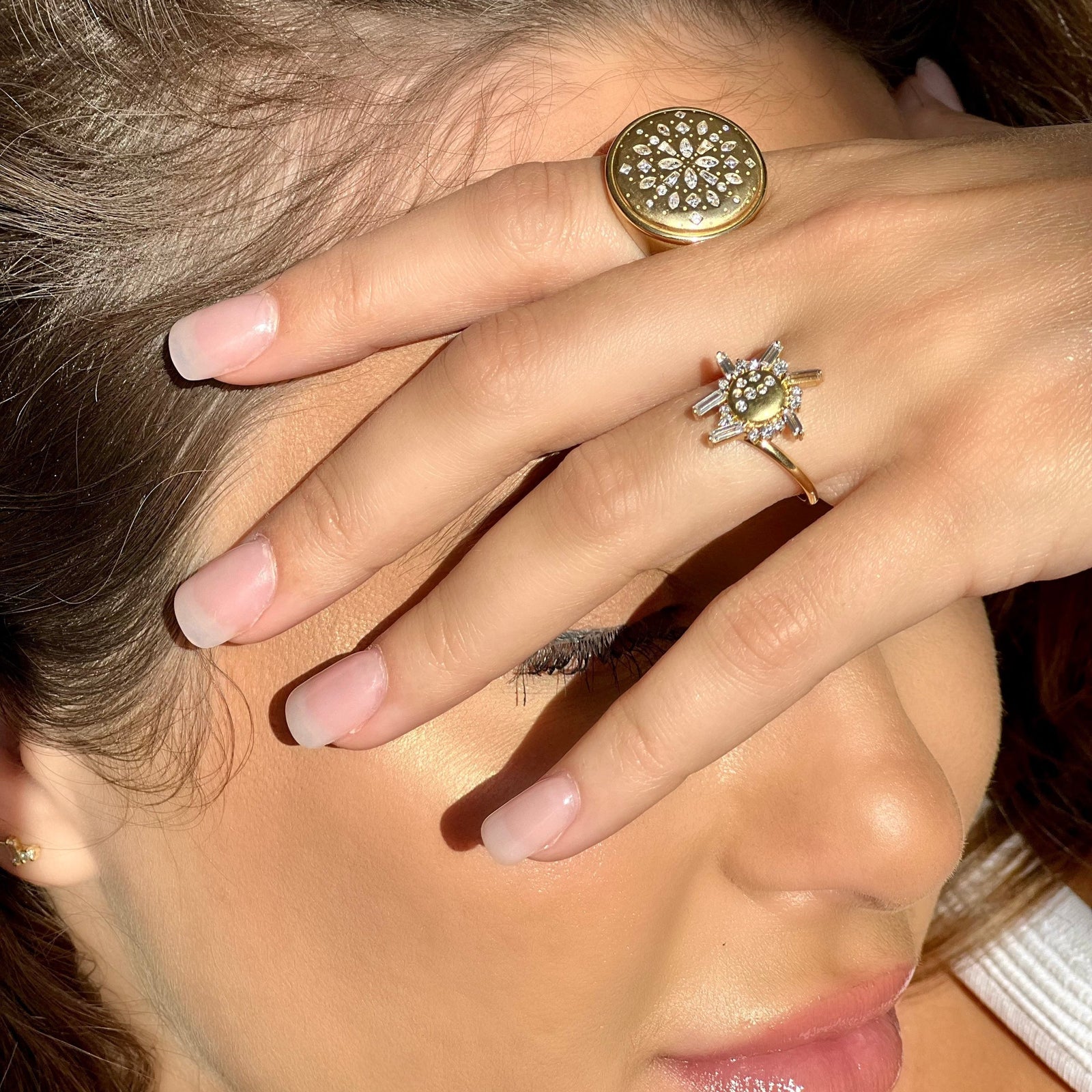 Diamond Chaos Signet Ring  by Meredith Young available at Talisman Collection Fine Jewelers in El Dorado Hills, CA and online