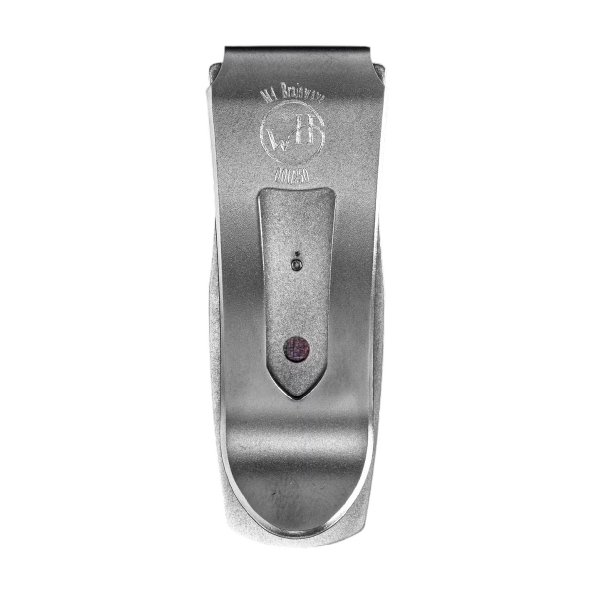 Titanium 'Brainwave' Heat Blue Damascus Money Clip by William Henry available at Talisman Collection Fine Jewelers in El Dorado Hills, CA and online