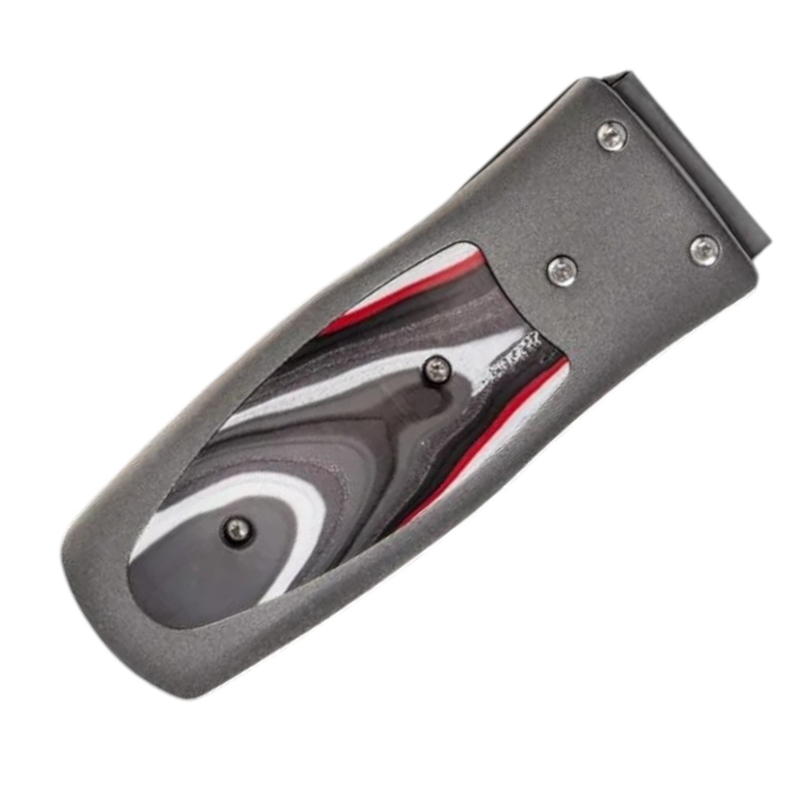 Titanium/Fordite 'Detroit' Money Clip 88/250 by William Henry available at Talisman Collection Fine Jewelers in El Dorado Hills, CA and online