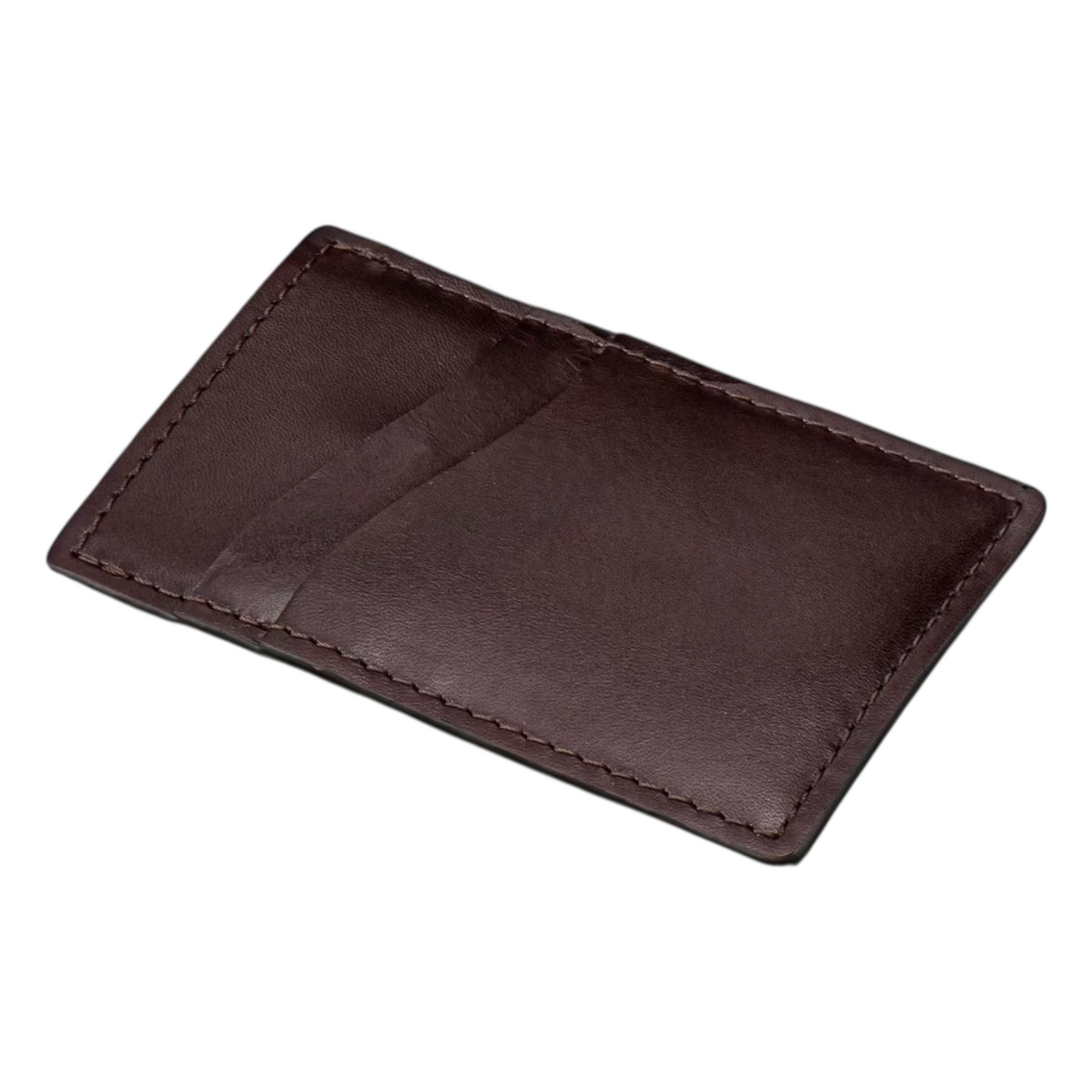 Brown Leather 'Monte Carlo' Cash & Card Wallet by William Henry available at Talisman Collection Fine Jewelers in El Dorado Hills, CA and online