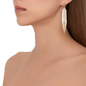 Medium Feather Earrings by Cadar available at Talisman Collection Fine Jewelers in El Dorado Hills, CA and online