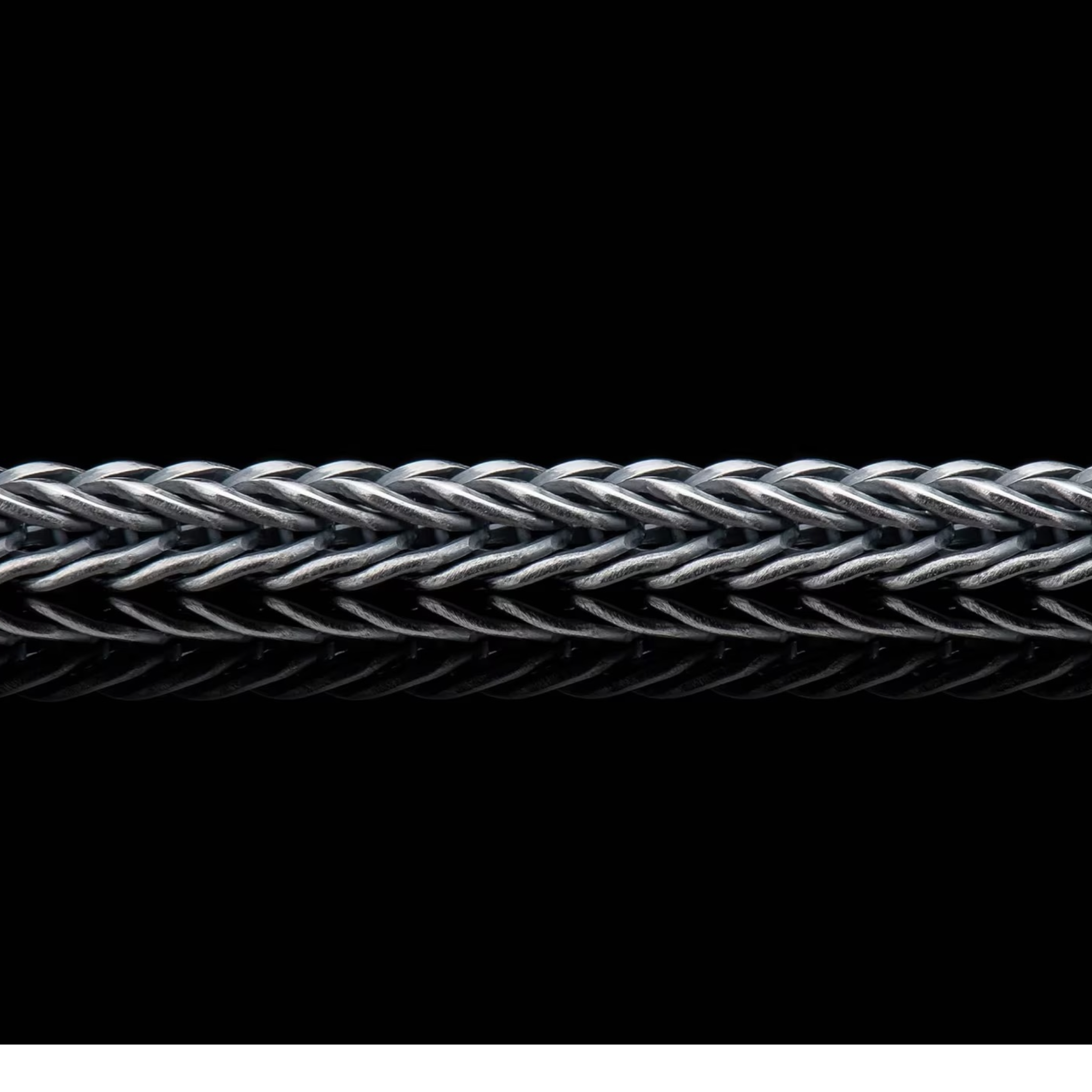 Sterling Silver 'Vesta' Oxidized 6mm Foxtail Chain 22"  by William Henry available at Talisman Collection Fine Jewelers in El Dorado Hills, CA and online