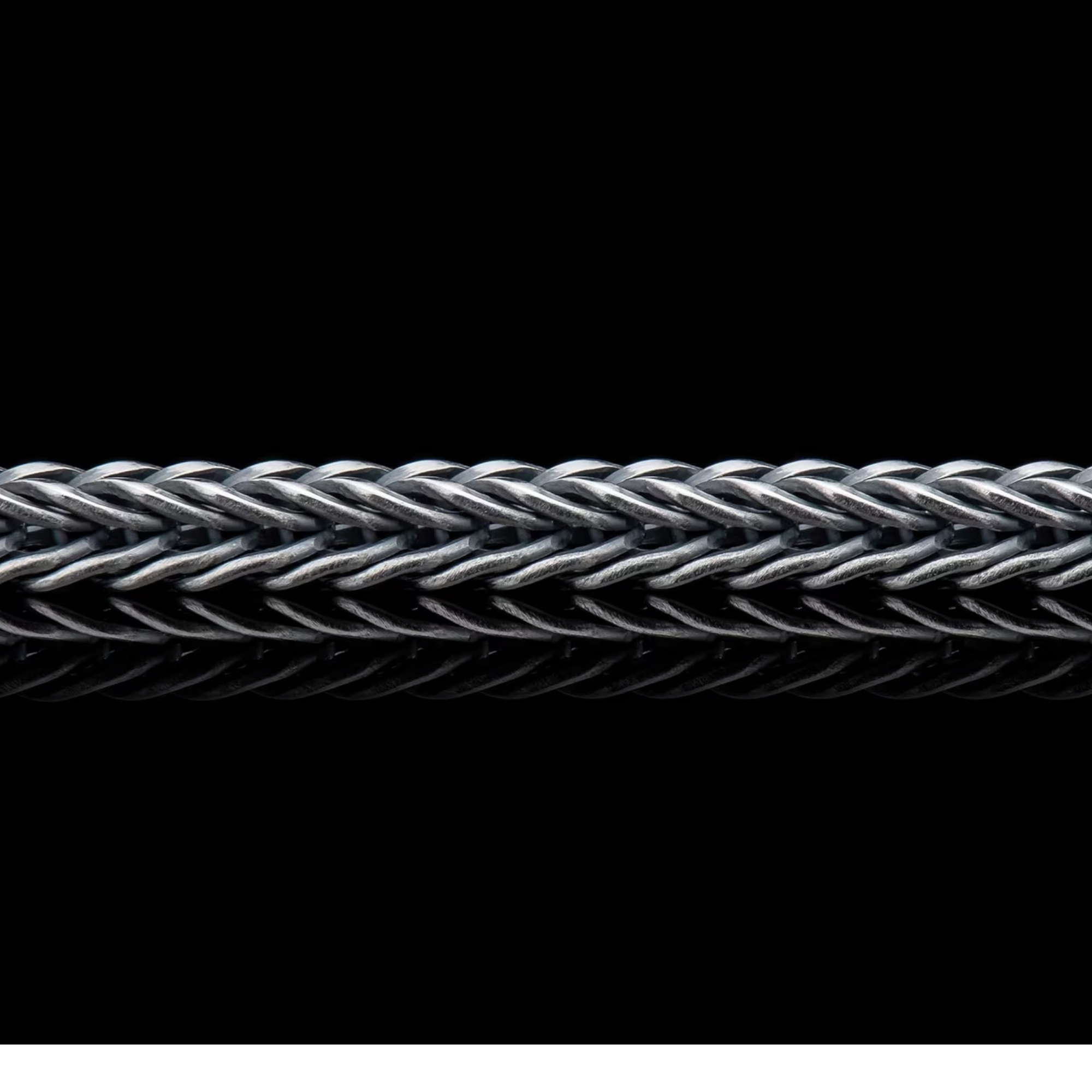 Sterling Silver 'Vesta' Oxidized 6mm Foxtail Chain 22"  by William Henry available at Talisman Collection Fine Jewelers in El Dorado Hills, CA and online
