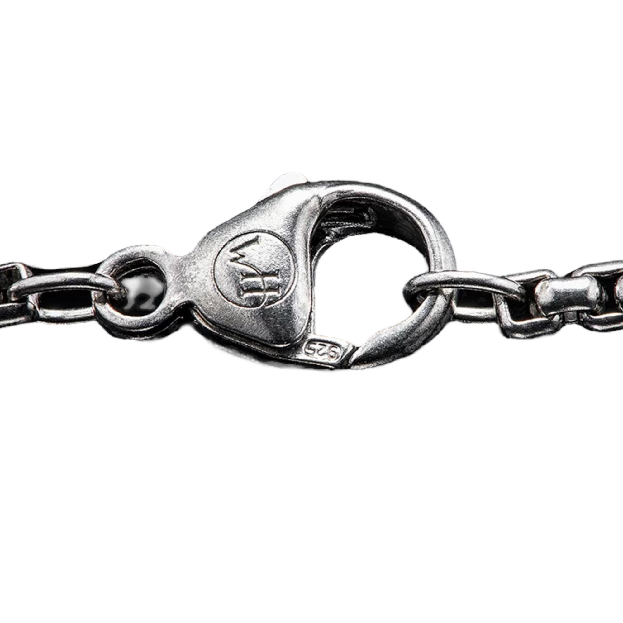 Sterling Silver/Fordite Pinnacle Pendant+ Round Box Chain 22" by William Henry available at Talisman Collection Fine Jewelers in El Dorado Hills, CA and online