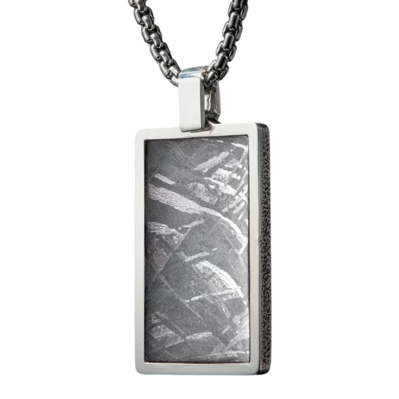 Sterling Silver/Meteorite Pinnacle Pendant+ Round Box 22" Chn  by William Henry available at Talisman Collection Fine Jewelers in El Dorado Hills, CA and online