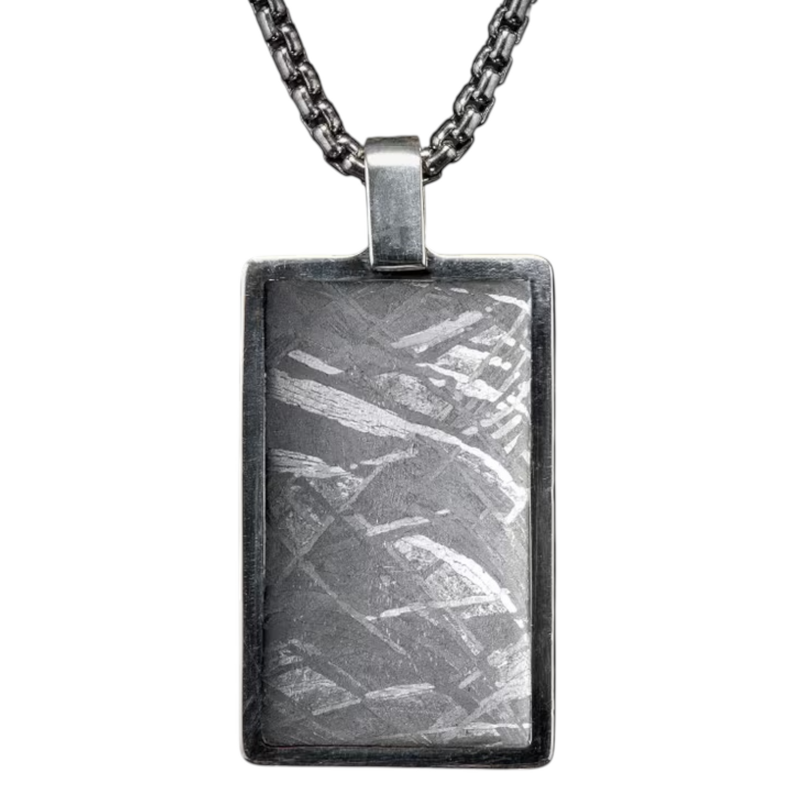Sterling Silver/Meteorite Pinnacle Pendant+ Round Box 22" Chn  by William Henry available at Talisman Collection Fine Jewelers in El Dorado Hills, CA and online