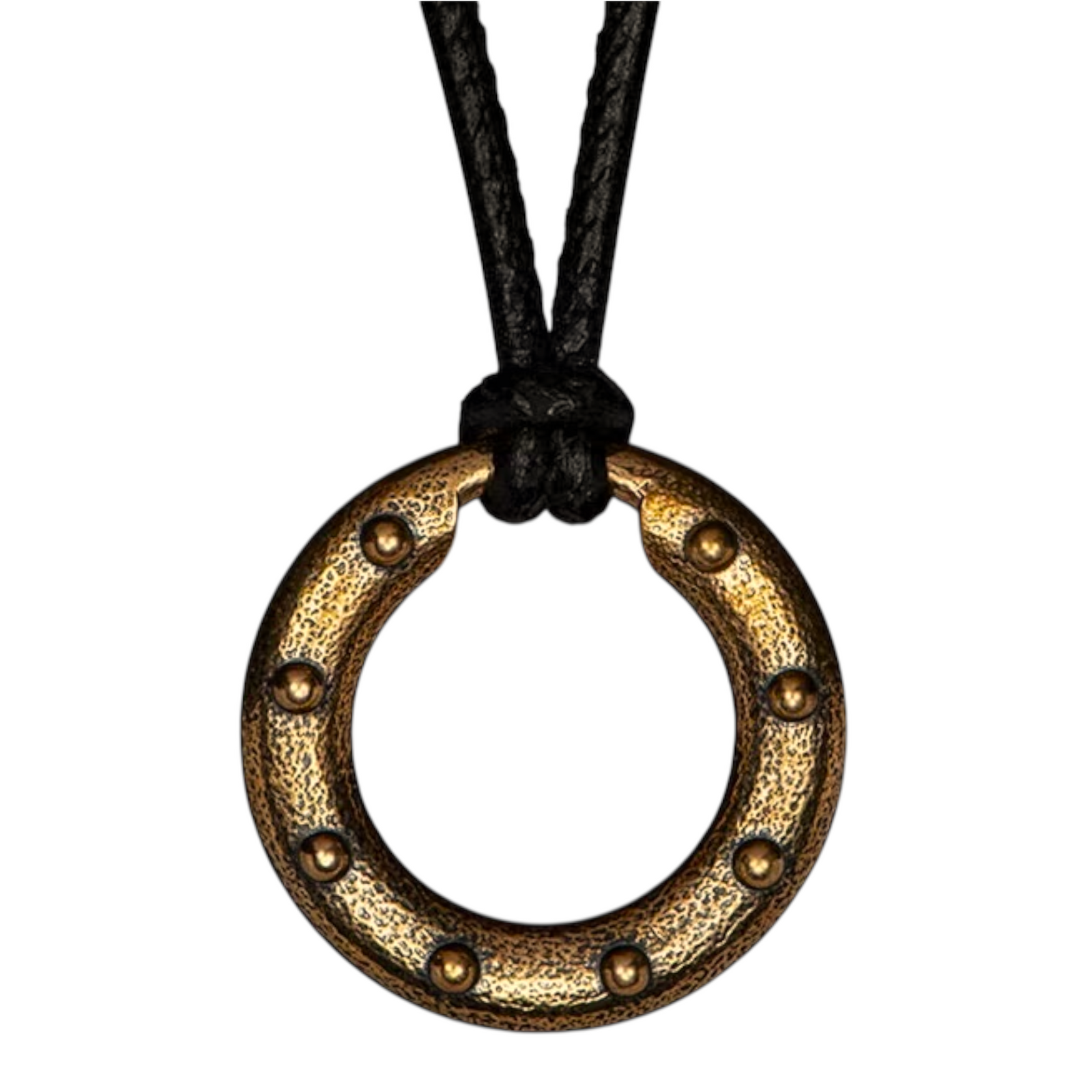 Bronze/Black Leather 'Orbit' Necklace 22" by William Henry available at Talisman Collection Fine Jewelers in El Dorado Hills, CA and online