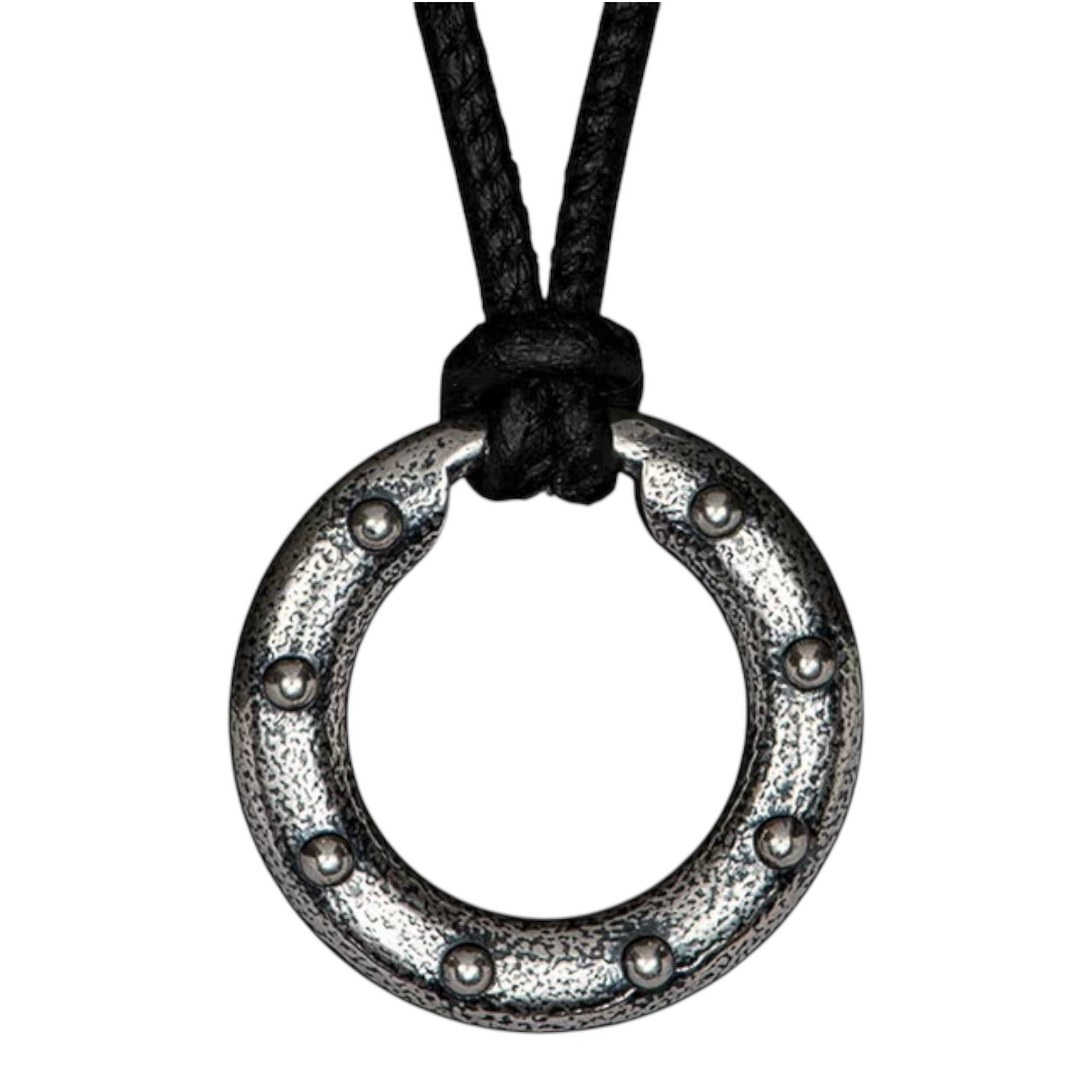Sterling Silver/Black Leather Orbit Necklace 22" by William Henry available at Talisman Collection Fine Jewelers in El Dorado Hills, CA and online