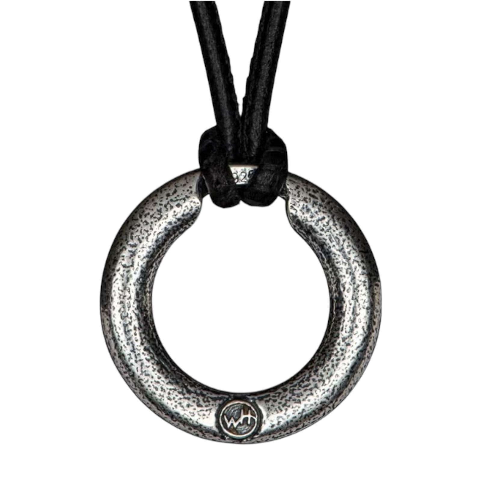 Sterling Silver/Black Leather Orbit Necklace 22" by William Henry available at Talisman Collection Fine Jewelers in El Dorado Hills, CA and online
