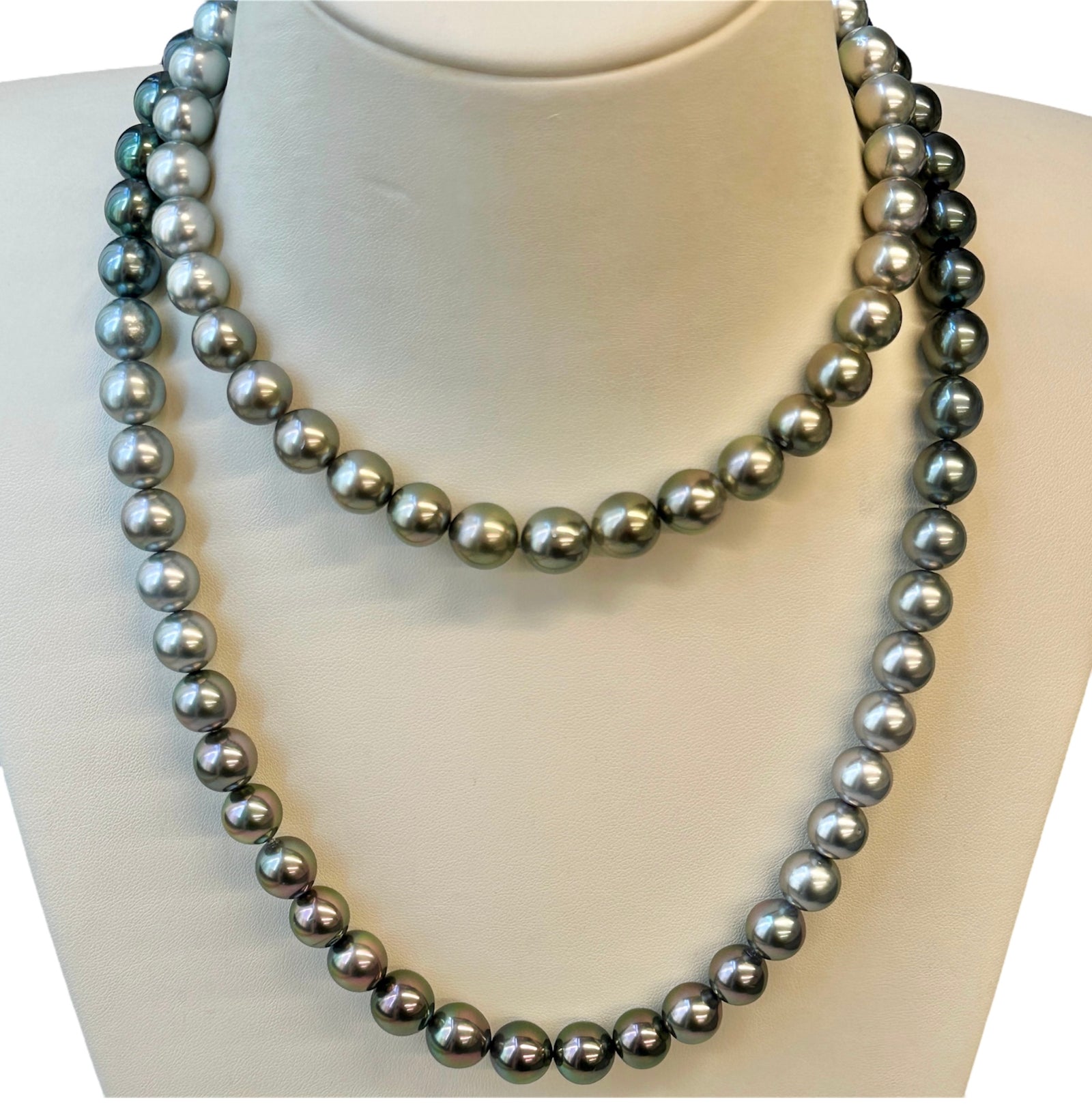 White Pearl Necklace by Mastoloni available at Talisman Collection Fine Jewelers in El Dorado Hills, CA and online. Masterfully crafted with 11-14 mm freshwater pearls, this strand of white pearls from Mastoloni is nothing short of iconic. Handpicked for their extraordinary luster and exceptional quality, these pearls are strung at a flattering 16.5" length , making it a timeless investment to wear again and again, a true treasure to be cherished forever.