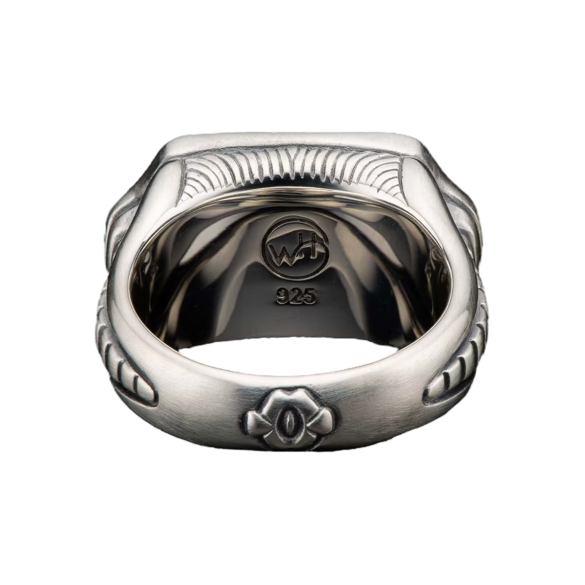 Sterling Oxidized Turquoise 'Sleek' Sculpted Ring Sz 10 by William Henry available at Talisman Collection Fine Jewelers in El Dorado Hills, CA and online