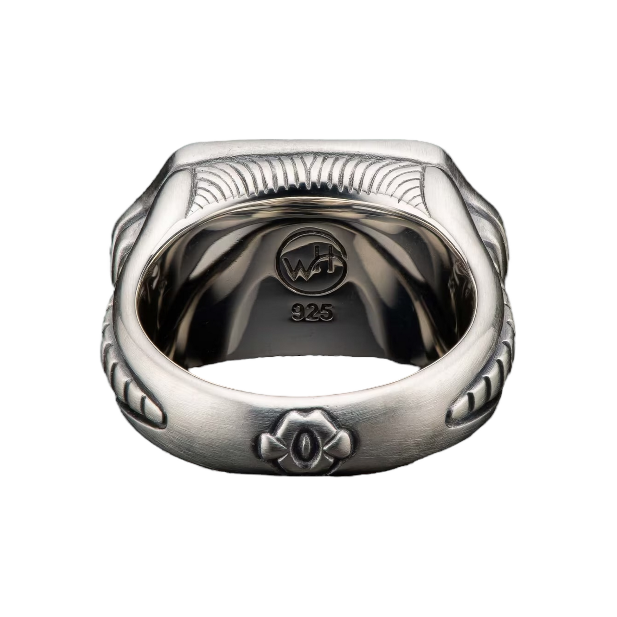 Sterling Oxidized Turquoise 'Sleek' Sculpted Ring Sz 10 by William Henry available at Talisman Collection Fine Jewelers in El Dorado Hills, CA and online