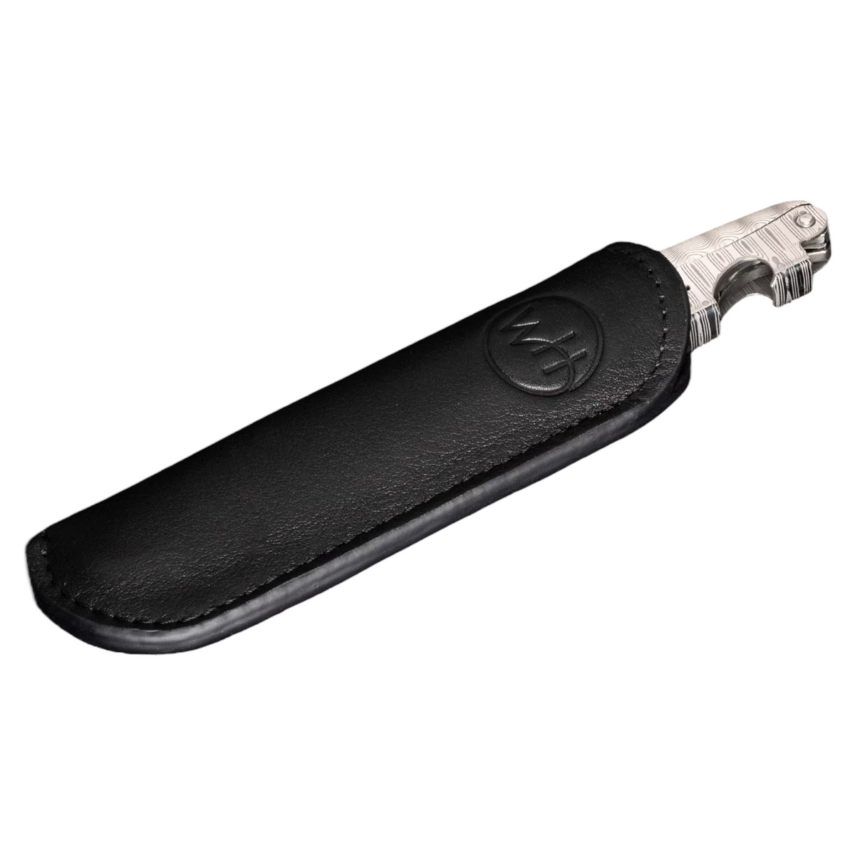 Damascus Steel/Mother Of Pearl 'Gris' Corkscrew by William Henry available at Talisman Collection Fine Jewelers in El Dorado Hills, CA and online